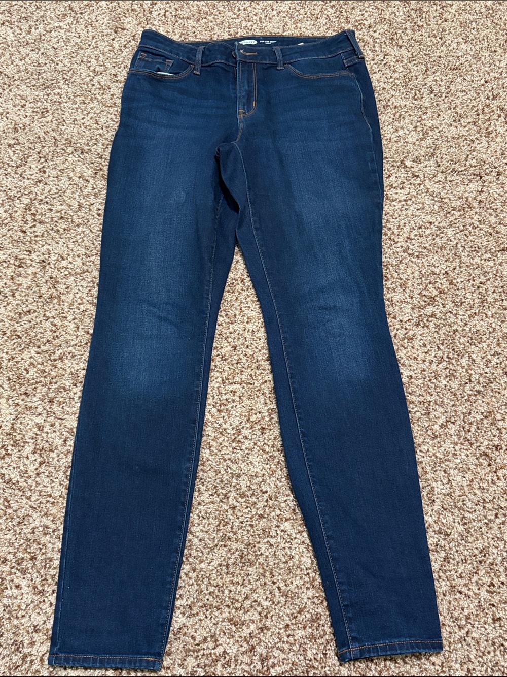 Women’s Dark Blue Mid Rise Skinny Jeans